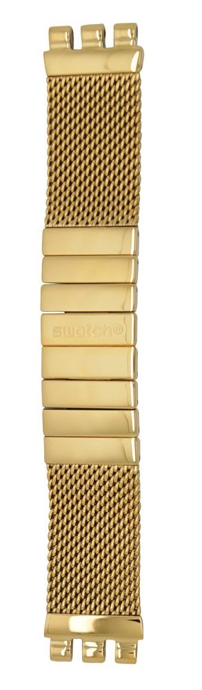 SWATCH GOLDEN COVER Χρυσό Ανοξείδωτο Ατσάλι Μπρασελέ 20mm AYCG410GA LARGE