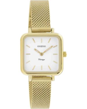 OOZOO Vintage Ρολόι Γυναικείο Χρυσό Μεταλλικό Μπρασελέ C20263