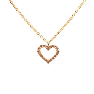 PDPAOLA LAVENDER HEART Γυναικείο Κολιέ Επίχρυσο 18k Ασήμι 925 CO01-U-224