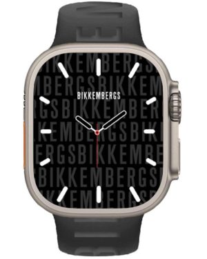BIKKEMBERGS Big Smartwatch Μαύρο Λουράκι Σιλικόνης BK11-1L