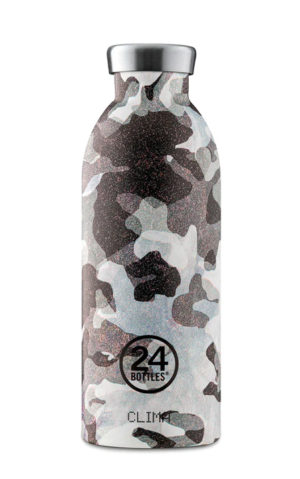 24BOTTLES Clima Bottle Camo Grey Stainless Steel 500ml