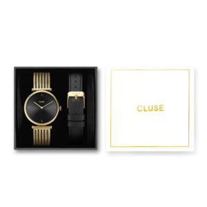 CLUSE Triomphe Γυναικείο Ρολόι Επιχρυσωμένο Ανοξείδωτο ατσάλι μπασελέ Gift Box CG10404