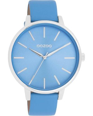 OOZOO Timepieces Ρολόι Γυναικείο Μπλε Δερμάτινο λουράκι C11296