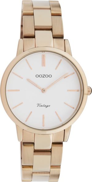OOZOO Vintage Ρολόι Ροζ Χρυσό Μπρασελέ Ανοξείδωτο Ατσάλι C20048
