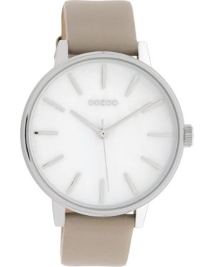 OOZOO timepieces Ρολόι Γυναικείο γκρι Δερμάτινο Λουράκι C10118