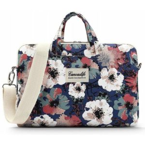 CANVASLIFE Τσάντα Ώμου/Χειρός για Laptop 13-14 Canvaslife Briefcase Blue Camellia 5906735412062