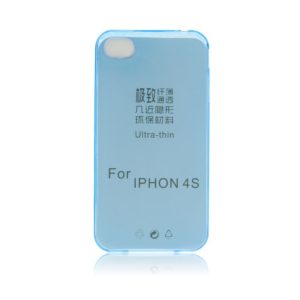 OEM iPhone 4,4S Silicone Case Ultra Slim 0,3mm Blue