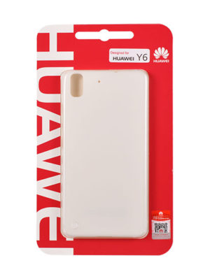 HUAWEI Γνήσια Θήκη Back Cover For Huawei Y6 White 51990806