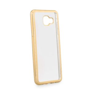 OEM Samsung Galaxy A5 2016 A510 Ultra Slim Electro Silicone Case Transparent With Gold
