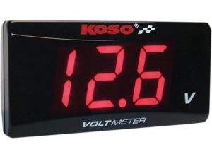 Koso ψηφιακό βολτόμετρο Κόκκινα γράμματα