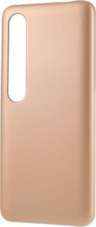 Xiaomi MI 10 - MI 10 Pro - Ενισχυμένη silicon rubber θήκη πλάτης (silky & soft touch finish cover) Metallic Gold