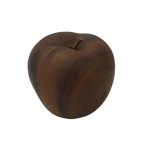 Μήλο Διακοσμητικό Κεραμικό LT2716M/Black-Walnut - 10,4x9cm Orianna Ferelli