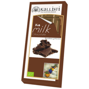 Βιολογική Σοκολάτα Γάλακτος Kallisti 50γρ.