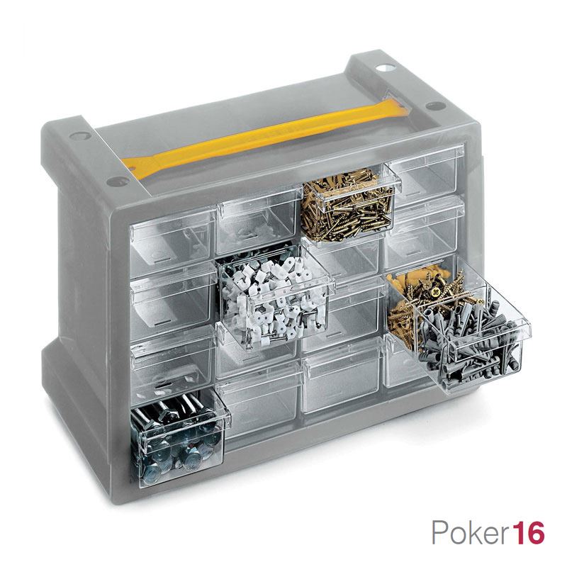Συρταριέρα πλαστική Poker 16