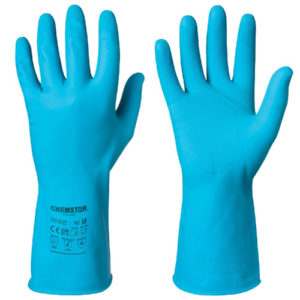 Γάντια λάτεξ σε μπλέ χρώμα