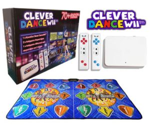 Clever DanceWii™ – Διαδραστική Παιχνιδομηχανή τύπου Wii με 2 χειριστηρια & Αθλητικό Χαλί – Γυμναστείτε, Χορέψτε, Παίξτε Ταυτόχρονα – 70+ Αθλητικά Παιχνίδια - Ελληνικό Μενού