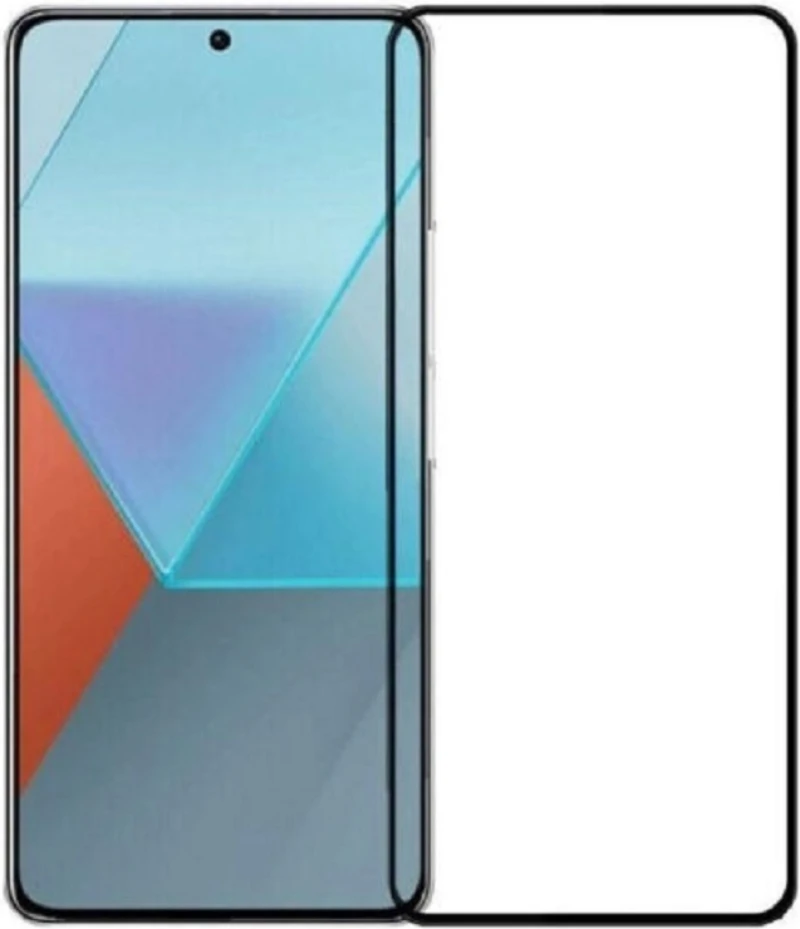 Full Glue Tempered Glass 5D for Xiaomi Redmi 12C black frame