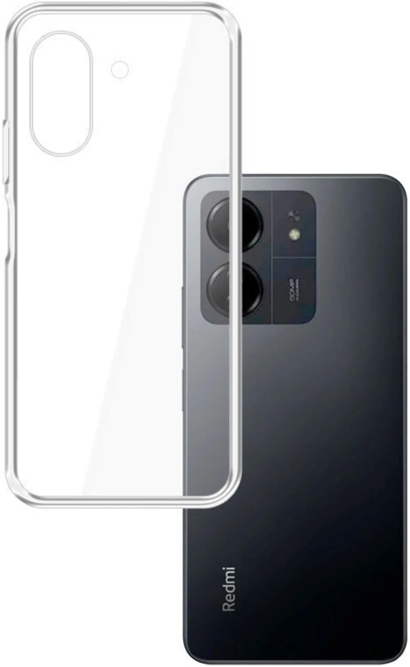 Slim case TPU 1mm for Xiaomi Redmi 13C Διάφανο