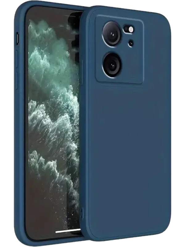 Matt TPU case protect lens for Xiaomi 13T Dark Blue