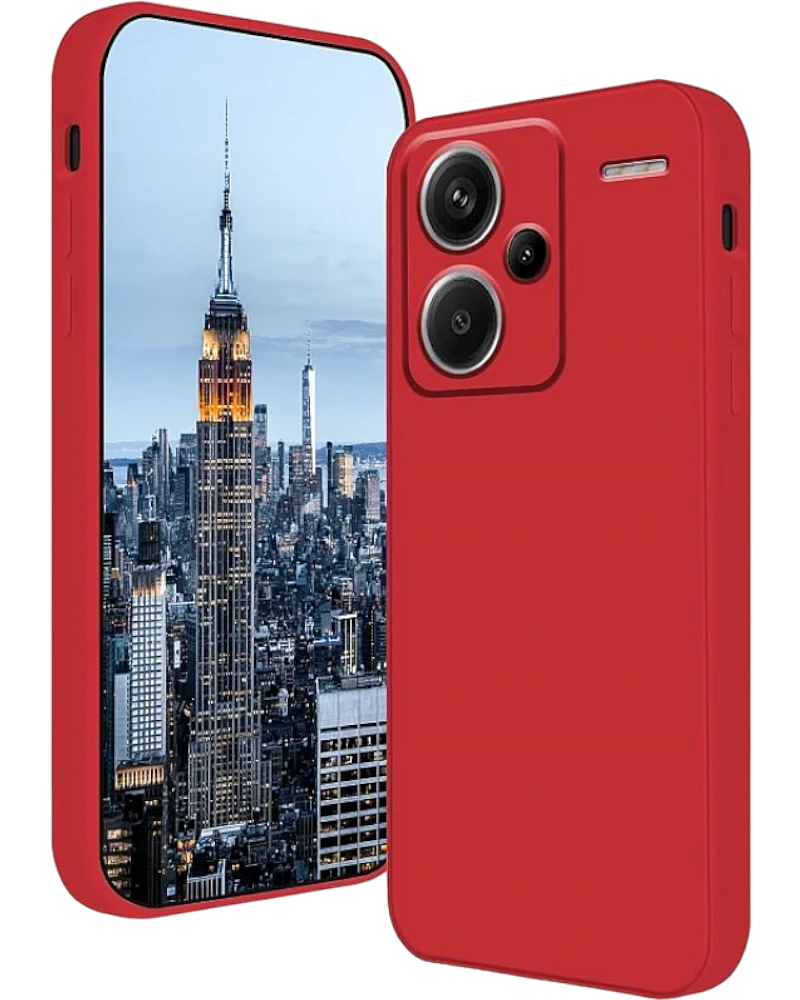Matt TPU case protect lens for Xiaomi Redmi Note 13 Pro Plus Red