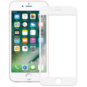 Full Glue Tempered Glass 5D for iPhone 8 Plus / 7 Plus White frame
