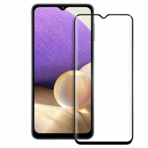 Full Glue Tempered Glass 5D for Samsung Galaxy A02s black frame