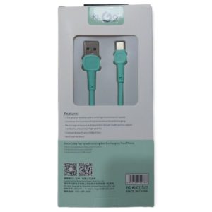 ​KLGO S8 USB 2.0 Cable USB-C male - USB-A male 2.4A Green 1m