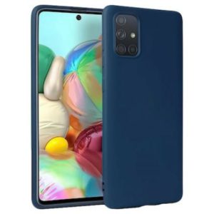 Matt TPU case for Samsung Galaxy A03s Dark blue