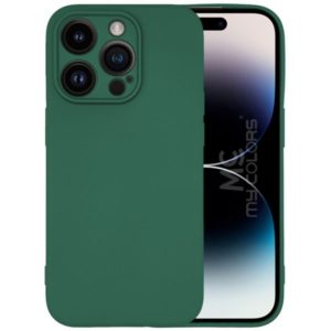 Matt TPU case protect lens for iPhone 14 Pro forest green
