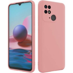 Matt TPU case protect lens for Xiaomi Redmi 10C Pink