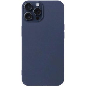 Matt TPU case for iPhone 15 Pro Max dark blue