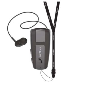 Noozy Bluetooth Hands Free Roller με Δόνηση και Strap Λαιμού Μαύρο