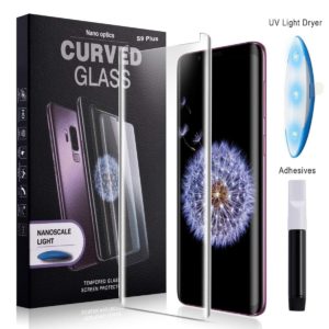 Tempered Glass Screen Protector 3D Curved Full Glue UV Light Nano Liquid - Προστατευτικό Οθόνης Samsung S9 Plus (G965F)
