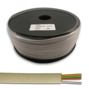 Alarm Cable Alumimium Coated White 100m 4 X 0.22 mm Καλώδιο Συναγερμού Με Φύλλο Αλουμινίου Λευκό FTT8-104