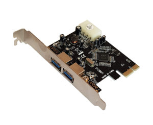 POWERTECH SLOT-006 PCI-e CARD 2 X SERIAL RS232 ADAPTER CHISET WCH382