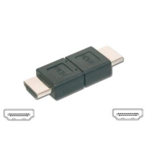 ADAPTOR HDMI 19pin MALE TO HDMI 19pin MALE GOLD COUPLER ADAPTER INTELLINET 374675 VCOM CA317 BLACK ΜΟΥΦΑ