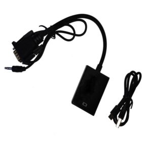 POWERTECH CAB-H033 ADAPTOR CONVERTER VGA DB15 MALE & AUDIO TO HDMI FEMALE NG-VGA-HDMI-02