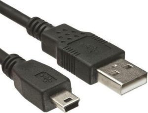 USB A 2.0 Male To USB B Mini Male 5pin Cable 3m Καλώδιο Φόρτισης Powertech CAB-U042