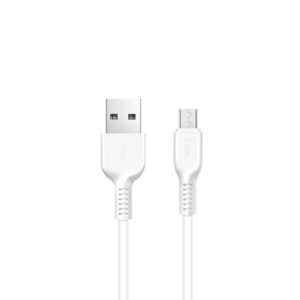 Hoco USB A 2.0 Cable Male To Micro USB B Male White 3m Fast Charging Καλώδιο Φόρτισης Λευκό X20 14213
