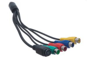 OEM S VIDEO CABLE MALE 7pin TO FEMALE COMPONENT - AV - SVIDEO 4pin 0.20m VIDEO ADAPTER 2509