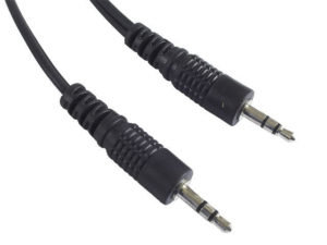 JACK MALE TO JACK MALE 3,5m AUDIO STEREO CABLE 0.50m VLAP22000B05