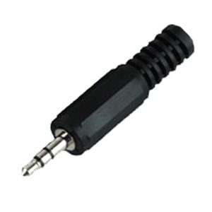Τελικό Βύσμα Ήχου Στερεφωνικό Αρσενικό Jack 2.5 Stereo Male Plug Adaptor Black D002S