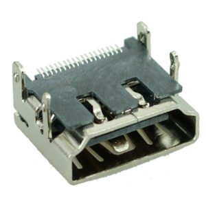 HDMI C Type 3 19pins Metallic Connector Female Silver Adaptor CON-H004 Βύσμα Πλακέτας
