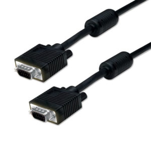 VGA Cable HD 15pin Male-Male 3m Black Καλώδιο Οθόνης Μαύρο Powertech CAB-G002 G012 G026