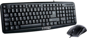 Πληκτρολόγιο Ενσύρματο & Ποντίκι Οπτικό Μαύρο Wired USB Keyboard & Mouse Black Nod KMS-002