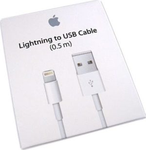 Apple ME291ZM/A Original USB 2.0 Lightning Cable White 0.5m iPhone Retail Αυθεντικό Καλώδιο Φόρτισης