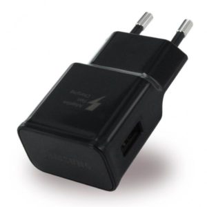 Samsung EP-TA200EBE Original AC 1 X USB 5V-9V 2Am Power Supply Charger Black Fast Charging Αυθεντικό Τροφοδοτικό Μαύρο
