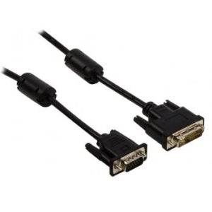 VALUELINE VLCP 32100B 2.00 CABLE VGA HD15 MALE TO DVI-A 12+5pin MALE BLACK VLCP32100B2.00