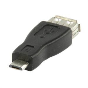 USB Α ADAPTER FEMALE TO MICRO USB B MALE BLACK CMP-ADAP35 VLCP60901B 3.3.16