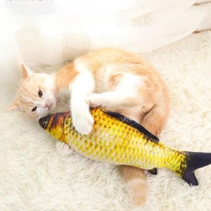 Λούτρινο παιχνίδι για γάτες σε σχήμα ψαριού 30cm ΑΝΟΙΧΤΟ